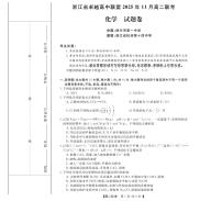 浙江省卓越高中联盟2025-2026学年高二上学期11月期中联考化学试卷（含答案）