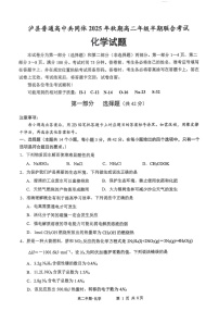 四川省泸州市泸县2025-2026学年高二上学期11月期中考试化学试卷