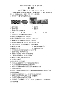 广东省珠海市第三中学2024-2025学年高一下学期月考化学试题