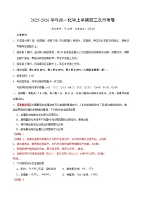 2025-2026学年高一化学上学期第三次月考·能力提升（新高考专用，15+4题型）