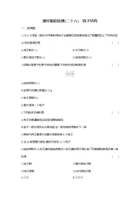 化学原子结构与元素周期表课时训练