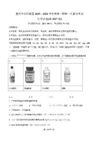 重庆市名校联盟联合考试2025-2026学年高二上学期11月期中化学试卷（Word版含解析）