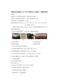 重庆市九龙坡区2025-2026学年高三上学期11月期中考试化学试卷（学生版）