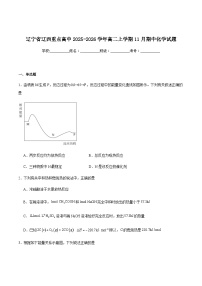 辽宁省辽西重点高中2025-2026学年高二上学期期中考试化学试卷（含解析）