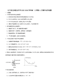 辽宁省辽西重点高中2025-2026学年高一上学期期中考试化学试卷（含答案）