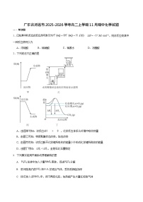 广东省清远市2025-2026学年高二上学期期中考试 化学试卷
