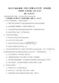 黑龙江省哈尔滨市第九中学校2025-2026学年高二上学期12月月考化学试卷