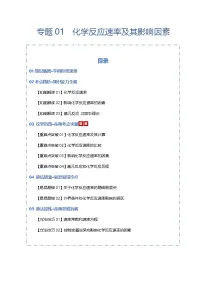 高考化学一轮复习-化学反应速率及其影响因素（知识清单）（全国通用）（解析版）