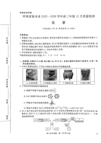 河南省新未来2025-2026学年高三上学期12月质量检测化学试卷
