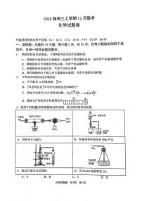 河南省安鹤新联盟2025-2026学年高三上学期12月联考化学试卷（含答案）含答案解析