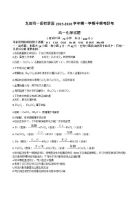 福建省龙岩市一级校盟2025-2026学年高一上学期期中联考试题 化学试卷