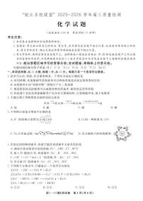 安徽省皖江名校联盟2025-2026学年高三上学期12月质量检测化学试卷（PDF版附解析）