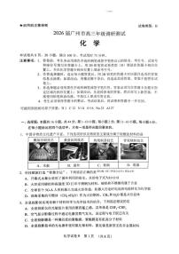 2025-2026学年广州高三上学期12月化学试题无答案