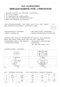 2025~2026学年10月四川成都锦江区四川省成都市第二中学高一上学期月考化学试卷（有答案解析）