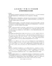 山东省中昇大联考2026届高三上学期12月联考化学试卷答案