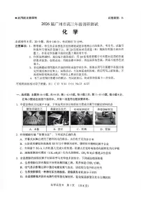 2026届广州市高三年级上学期调研测试化学试卷（附参考答案）
