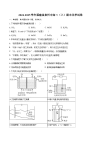 2024-2025学年福建省泉州市高二（上）期末化学试卷-自定义类型