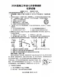 江苏省徐州2026届高三上学期12月联考化学试题(含答案)