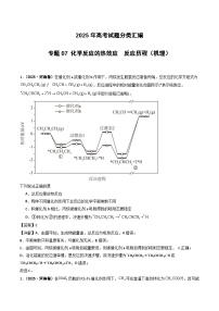 2025年高考化学试题分类汇编 专题07 化学反应的热效应  反应历程（机理）