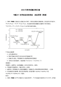 2025年高考化学试题分类汇编 专题07 化学反应的热效应 反应历程（机理）