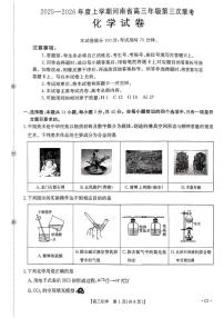 2025-2026学年度上学期河南省高三年级第三次联考化学试卷（含答案）
