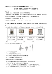 非金属及其化合物 章末综合检测卷（原卷版）-备战2026年高考化学一轮精讲精练复习讲义（新教材新高考）
