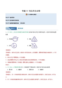 专题04 钠及其化合物-2025-2026学年高一化学（人教版）上学期期末真题分类汇编（含答案）
