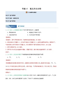 专题05 氯及其化合物-2025-2026学年高一化学（人教版）上学期期末真题分类汇编（含答案）
