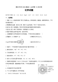 湖北省荆州中学2025-2026学年高一上学期12月月考化学试卷