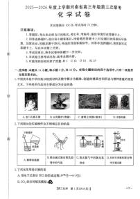 2025-2026学年度上学期河南省高三年级第三次联考化学试卷（有解析）