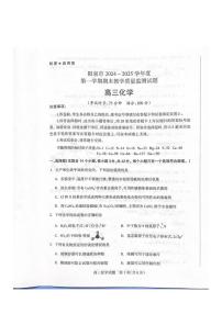 2025届山西省阳泉市高三上学期期末考试化学试卷（有答案）