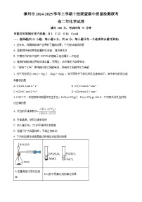 福建省漳州市十校联盟高二上学期期中考试 化学试卷 （原卷版）-A4