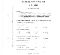 浙江省强基联盟2025-2026学年高一上学期12月月考化学试卷（含答案）
