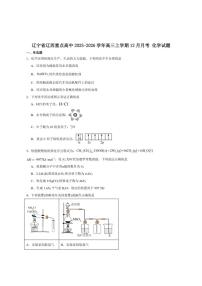 2026届辽宁省辽西重点高中高三上学期12月月考化学试卷（有答案）
