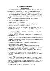 高三化学重要知识点回顾五大系列三基本概念基础理论