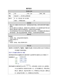 化学人教版 (2019)铁及其化合物的性质表格教案设计