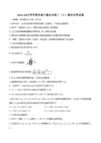 2024-2025学年贵州省六盘水市高二（上）期末化学试卷-自定义类型