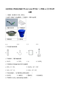 北京师范大学燕化附属中学2025-2026学年高一上学期12月月考化学试题-自定义类型