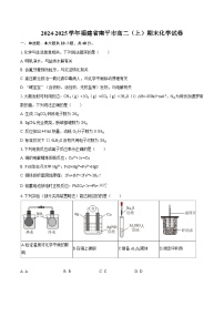 2024-2025学年福建省南平市高二（上）期末化学试卷-自定义类型