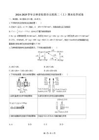 2024-2025学年吉林省松原市五校高二（上）期末化学（含答案）试卷