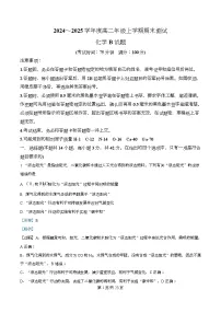 安徽省十校联考2024-2025学年高二上学期1月期末考试化学试题（Word版附解析）