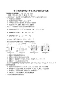 湖北省黄冈市重点高中2025-2026学年高二上学期12月月考试卷 化学(含答案）