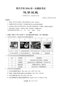2026届重庆育才中学高考一模化学试卷+答案