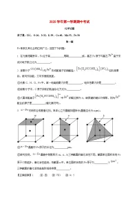 上海市上海中学2026届高三上册期中考试化学试题[附解析]