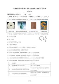广东省广州市第五中学2025-2026学年高三上册12月月考化学试卷（含答案）