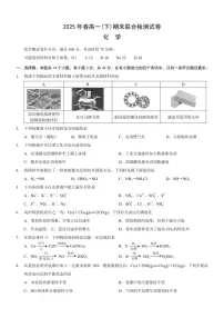 重庆康德教育2025年高一下期末联合检测试卷化学试卷及答案