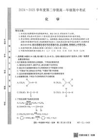 河北省沧州市四县联考2024-2025学年高一下学期4月期中考试化学试卷（无答案）