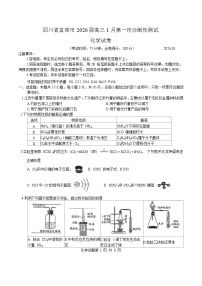 四川省宜宾市普通高中2026届高三上学期第一次诊断性测试 化学试卷(含答案）