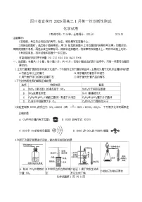 四川省宜宾市普通高中2026届高三上学期第一次诊断性测试 化学试卷(含答案）