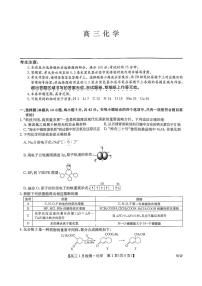 2026届九师联盟高三上学期1月质检化学试题+答案